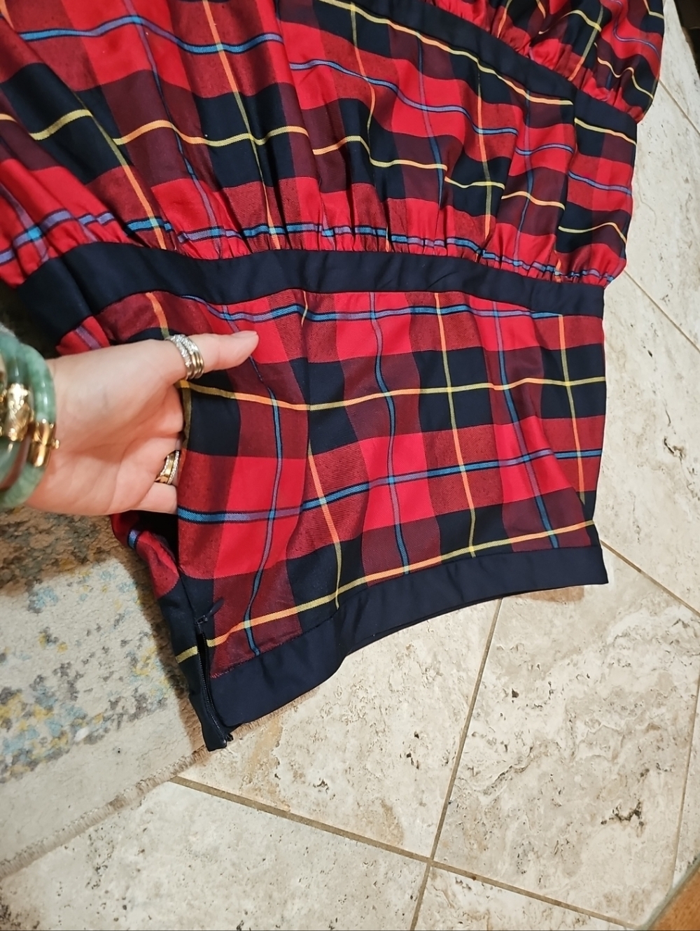 Gretchen Scott Ipanema Plaidly Cooper Maxi Skirt Size S - Picture 6 of 9